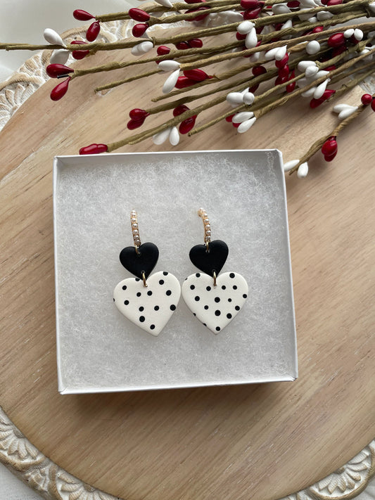 Pearl & Polka Dot Dangles