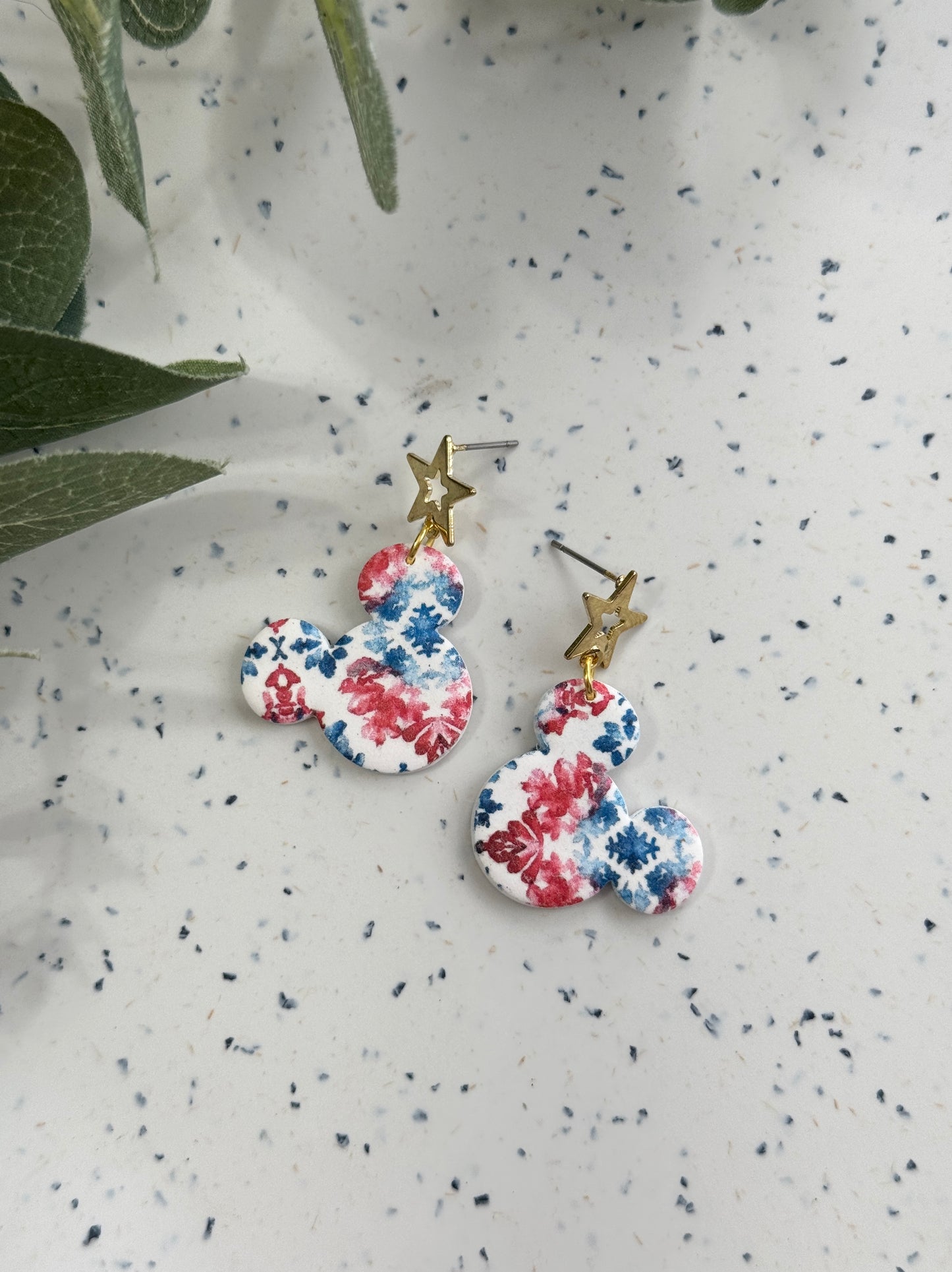 Patriotic Mouse Dangles