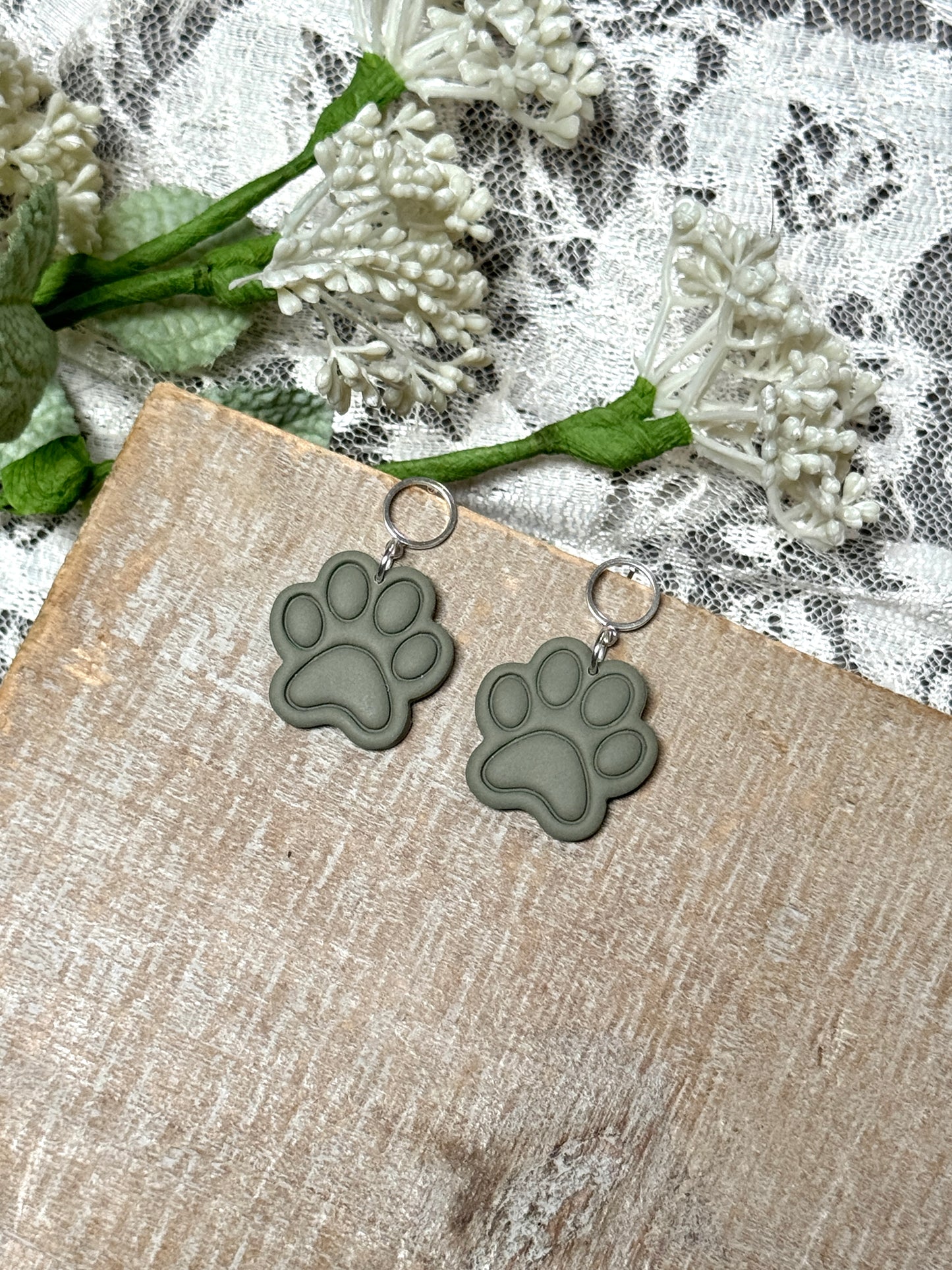 Paw Print Dangles