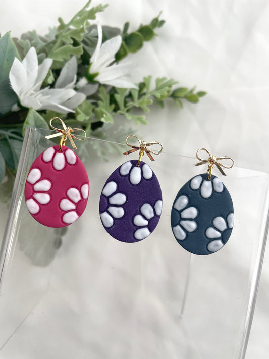 Daisy Egg Dangles