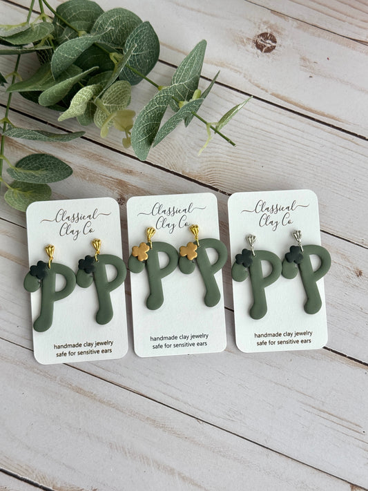 Shamrock Baseball Fan Dangles