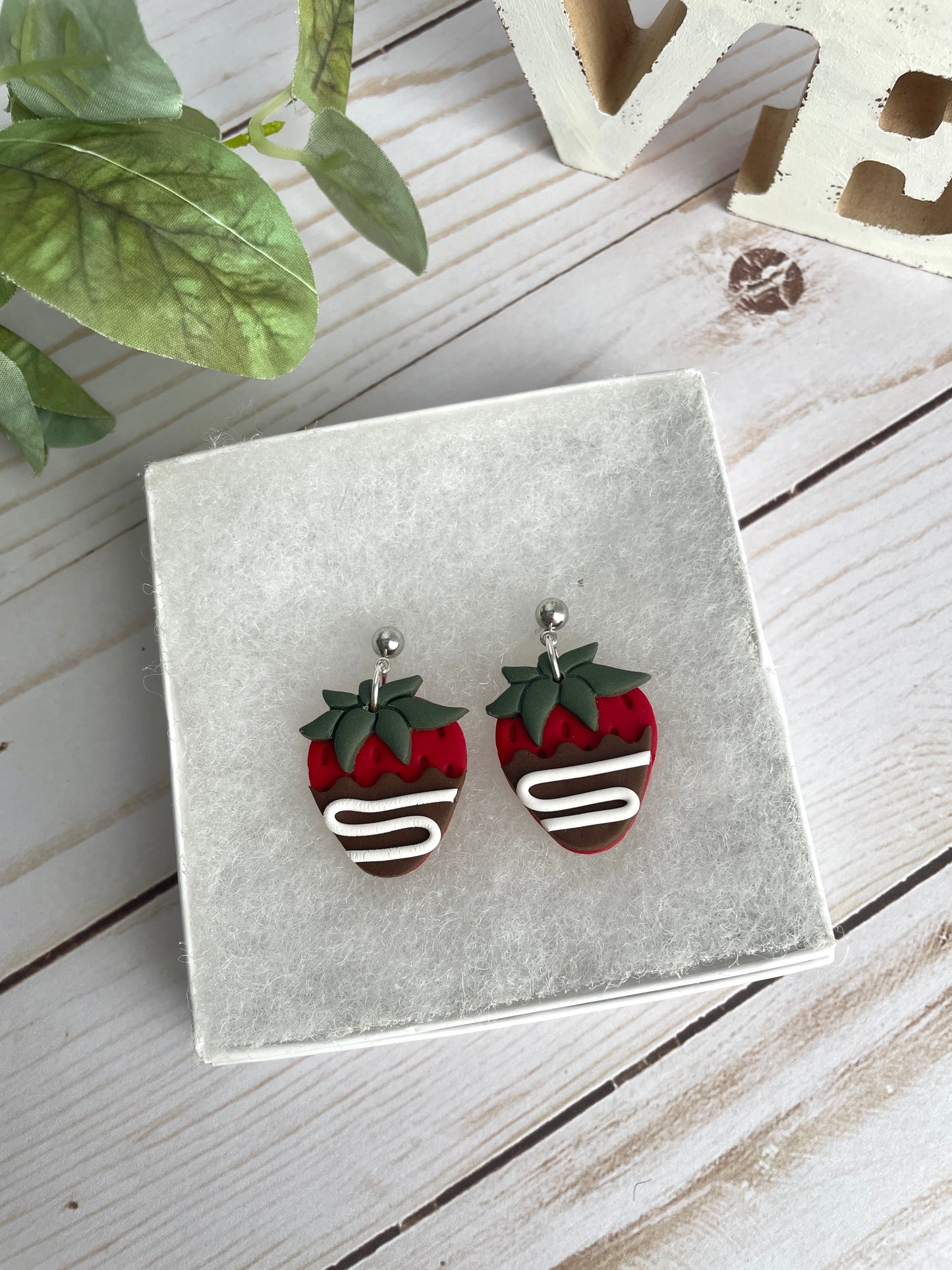 Chocolate Covered Strawberry Dangles