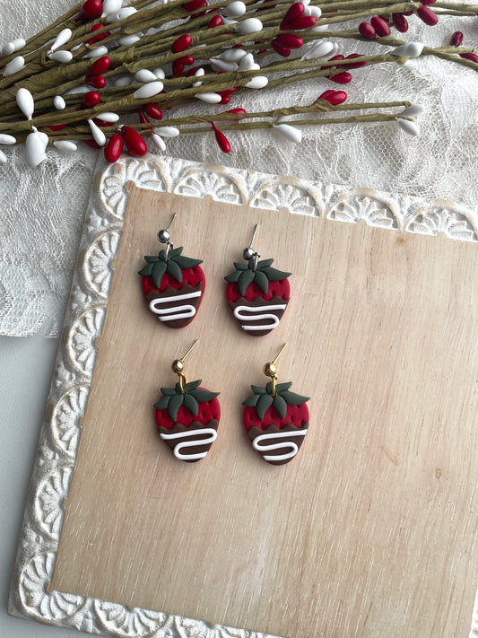 Chocolate Covered Strawberry Dangles