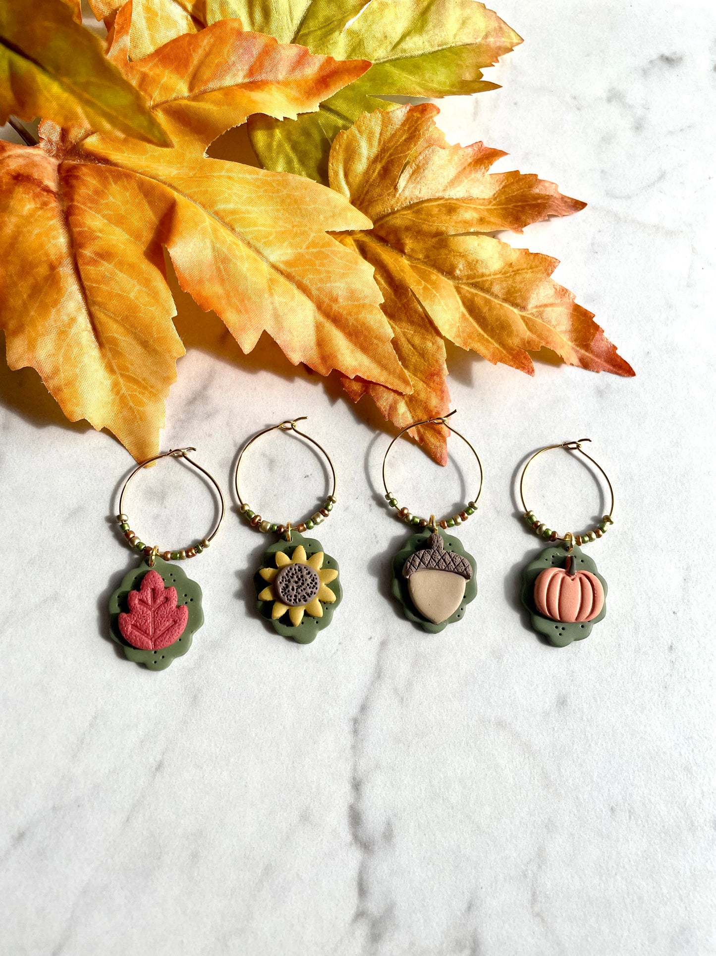 Cozy Fall Wine Charms