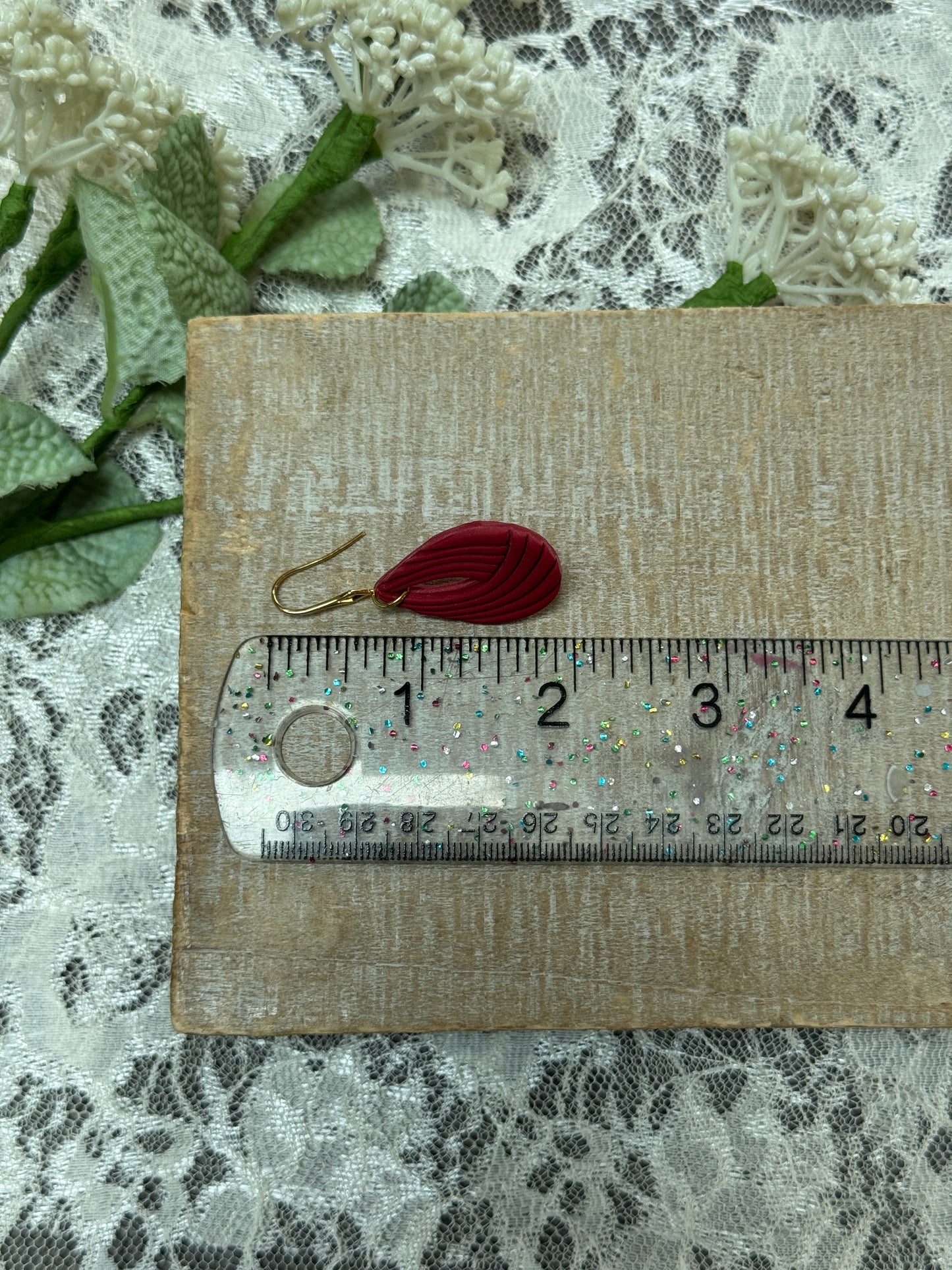 Ladybug Printed Dangles