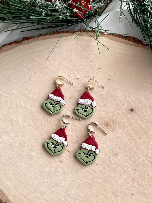 Grinch Mini Hoops